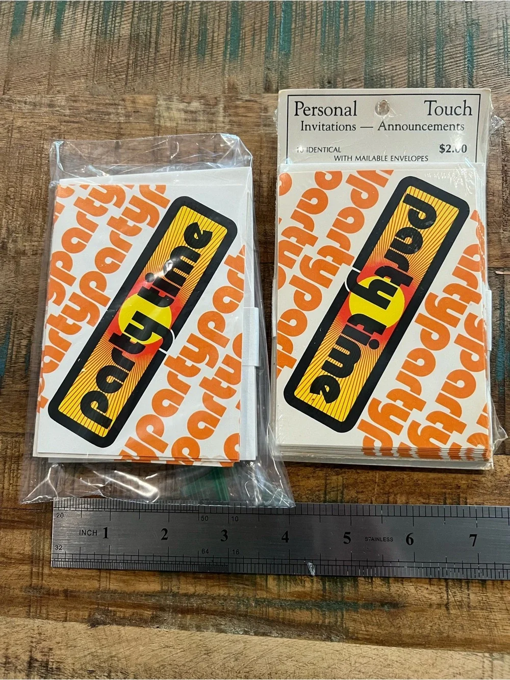 True Vintage 1977 Party Invitations Groovy Funky All Occasion NEW Retro 70s 80s
